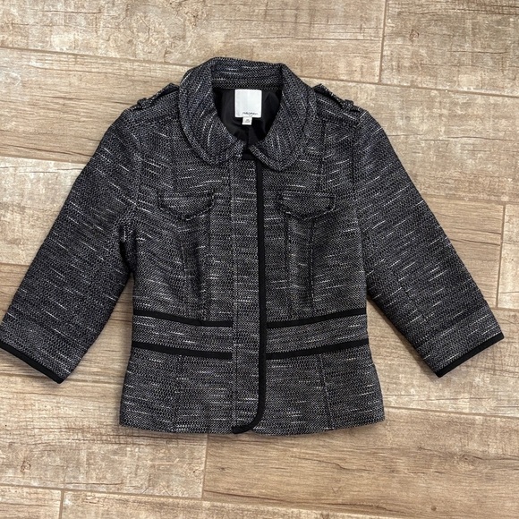 Halogen Jackets & Blazers - Halogen Women's Black and White Tweed Blazer Jacket